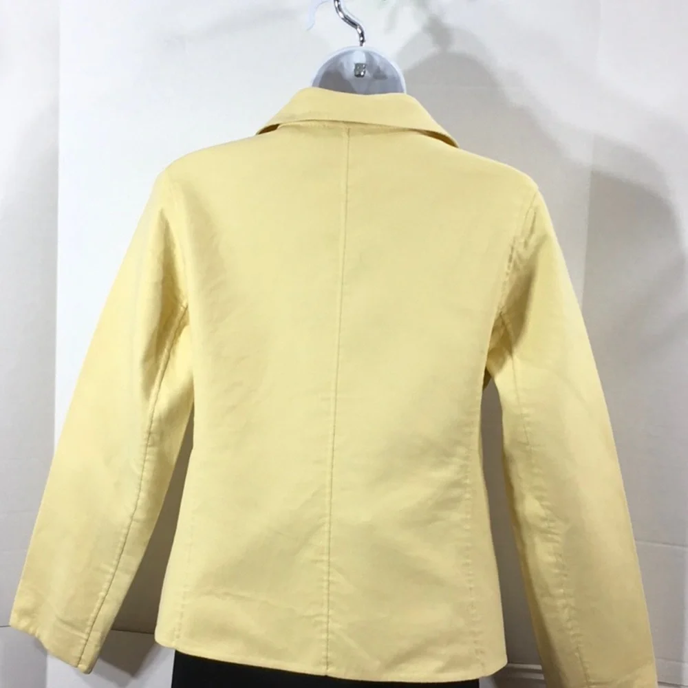 Eileen Fisher yellow dbl breasted jacket